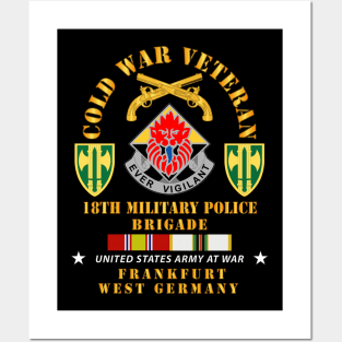 Cold War Vet - 18th Military Police Brigade DUI - SSI w COLD SVC Posters and Art